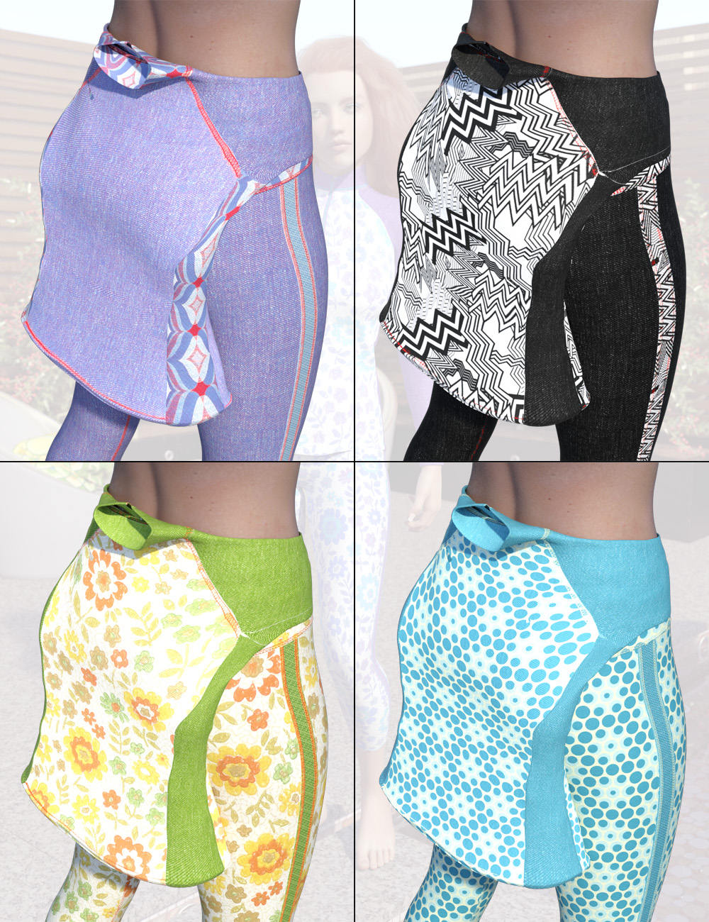 dForce Summer Fun Athletic Apparel Textures dForce Summer Fun Athletic Apparel Textures by: ForbiddenWhispers, 3D Models by Daz 3D