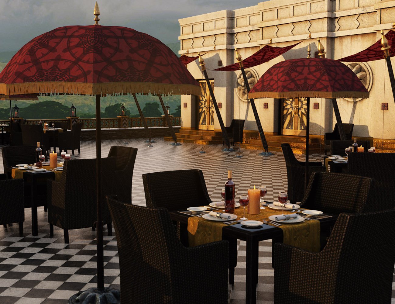 LaPara Palace Balcony LaPara Palace Balcony by: The Management, 3D Models by Daz 3D
