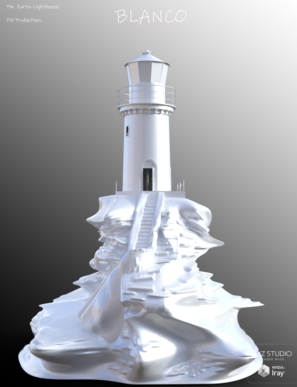 PW Zarta Lighthouse by: PW Productions, 3D Models by Daz 3D