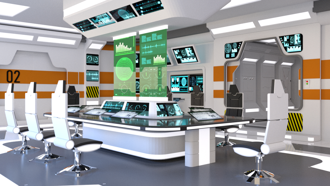 Command and Control Center by: PerspectX, 3D Models by Daz 3D