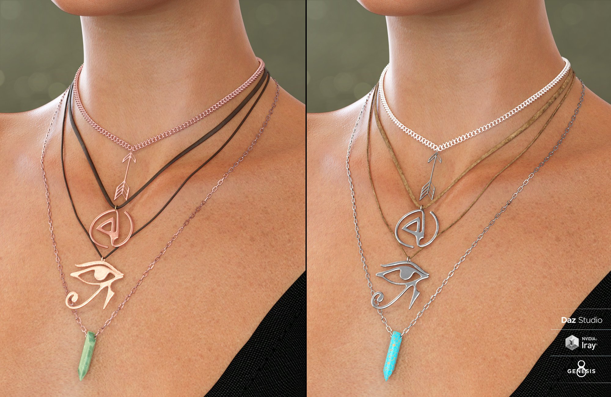 Unisex Jewelry for Genesis 8 Male(s) & Female(s) Unisex Jewelry for Genesis 8 Male(s) & Female(s) by: Moonscape GraphicsNikisatezSade, 3D Models by Daz 3D