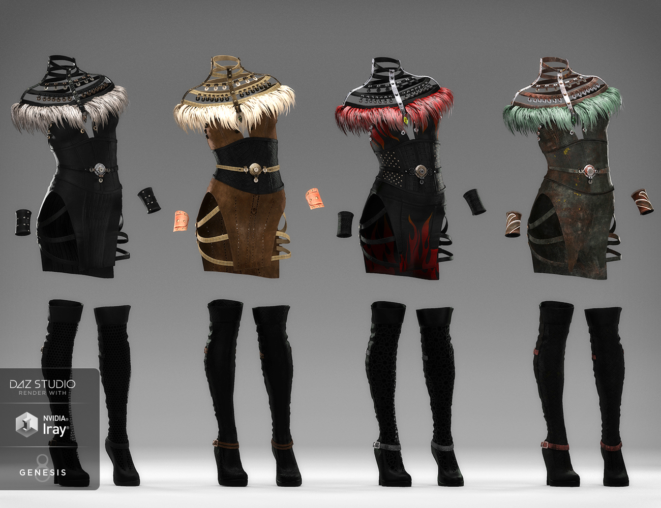 Advent Outfit Textures by: Shox-Design, 3D Models by Daz 3D