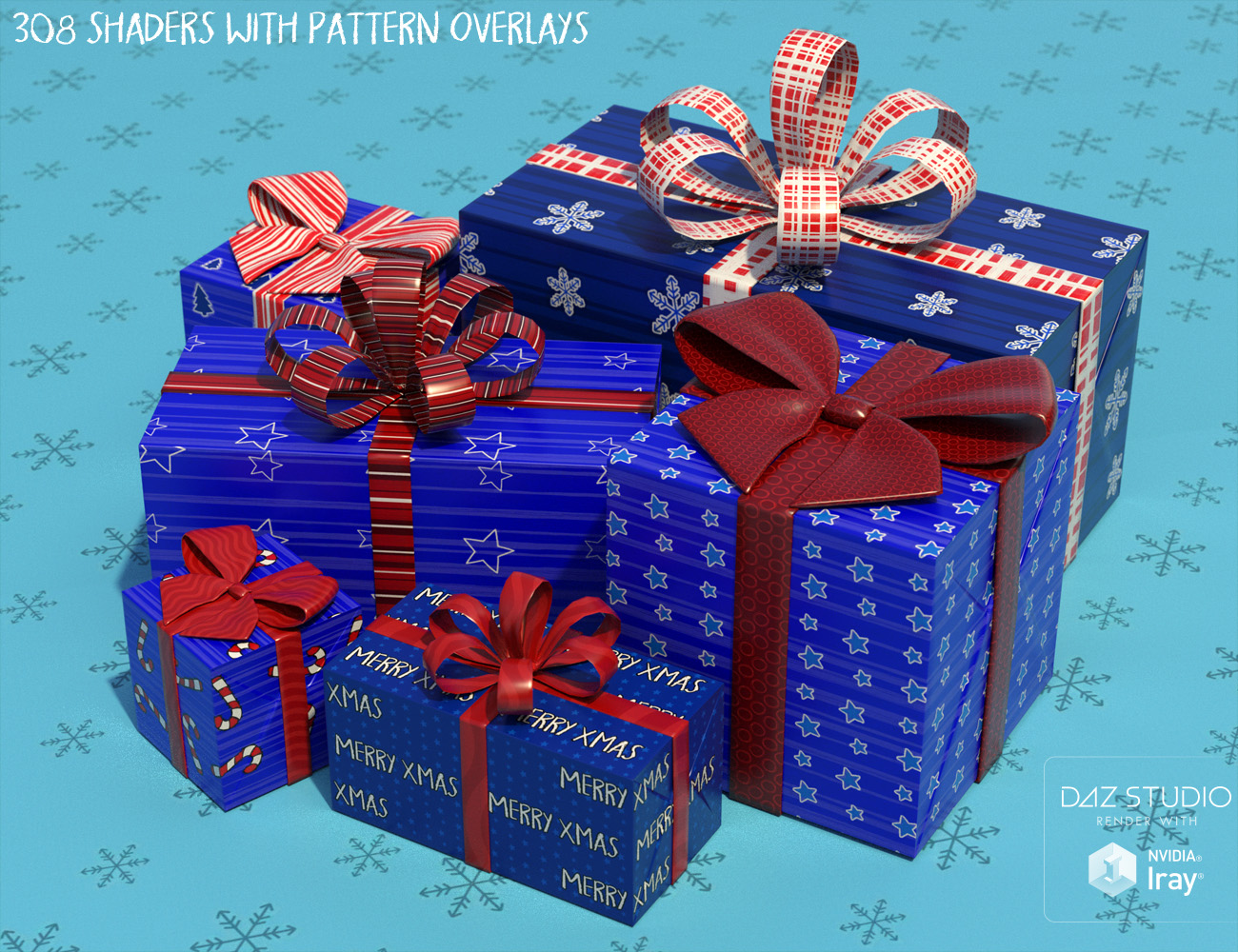 Seasons Greetings Paper Shaders by: ForbiddenWhispers, 3D Models by Daz 3D