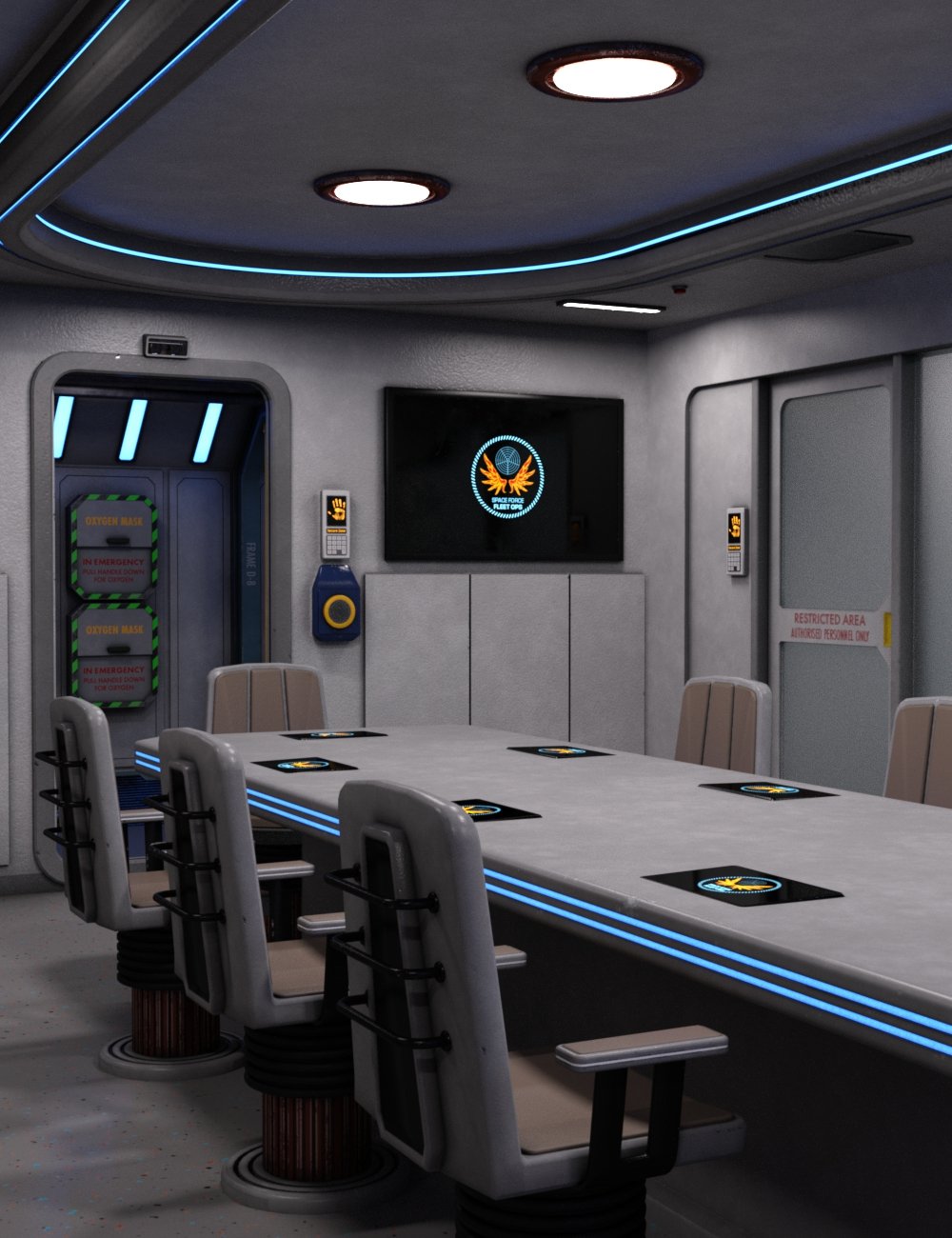 Fleet Ops: Admiral's Ready Room by: TangoAlpha, 3D Models by Daz 3D