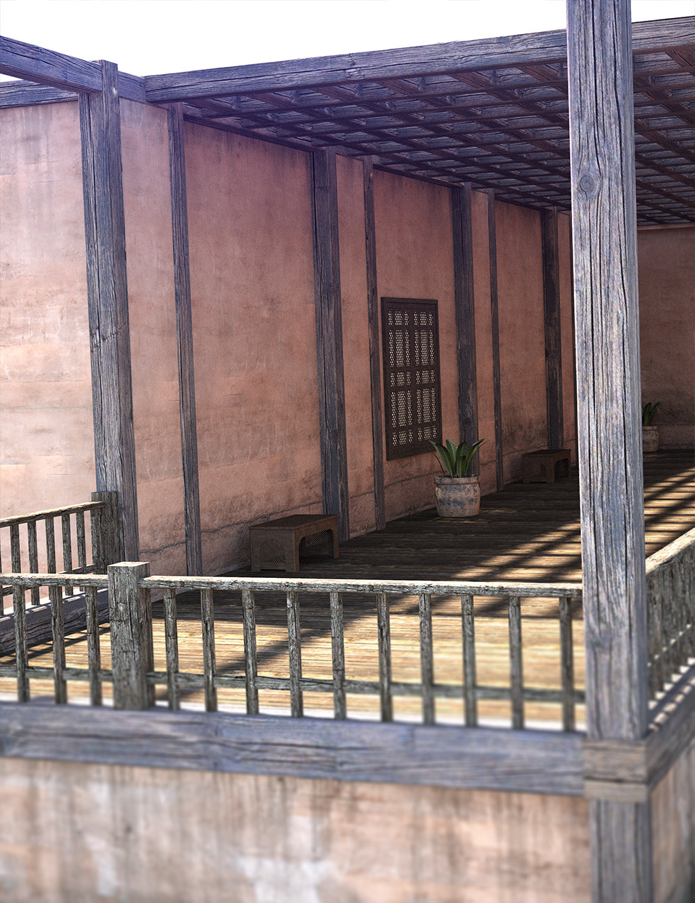 Morocco Balcony Morocco Balcony by: , 3D Models by Daz 3D