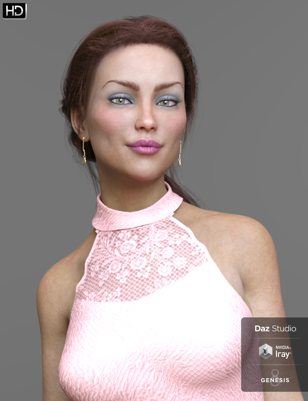 Belinah HD for Genesis 8 Female by: AkashaAnain, 3D Models by Daz 3D