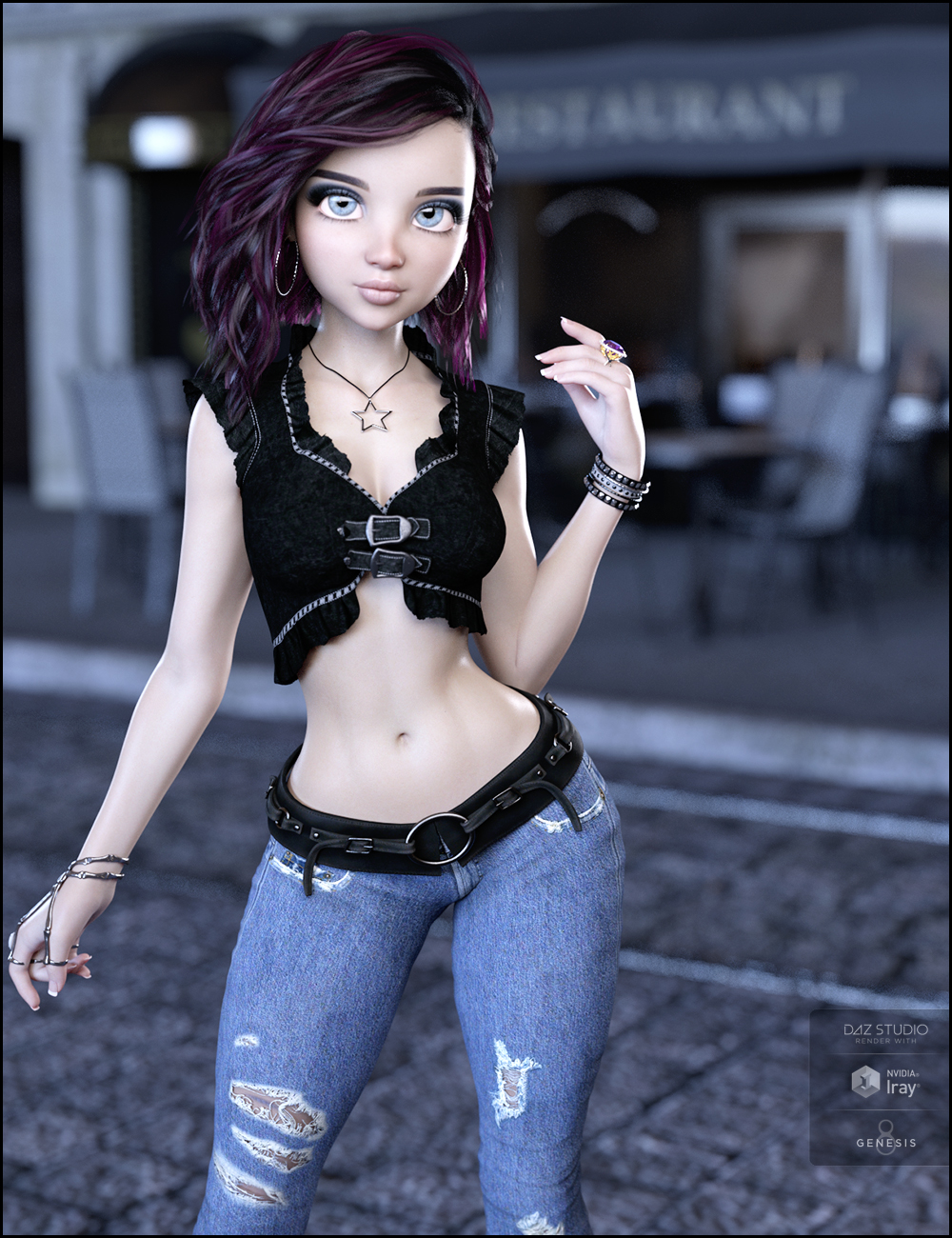 Mina for Posey and Petunia by: JessaiiDemonicaEvilius, 3D Models by Daz 3D