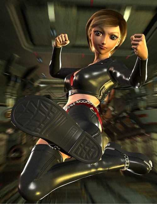 Enforcer for Aiko 3 by: blondie9999, 3D Models by Daz 3D