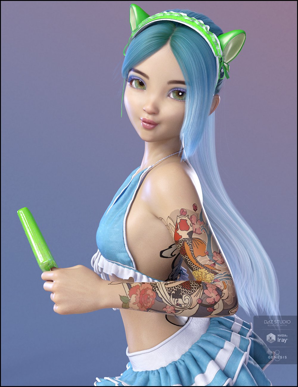 Jade for Posey and Petunia by: JessaiiDemonicaEvilius, 3D Models by Daz 3D
