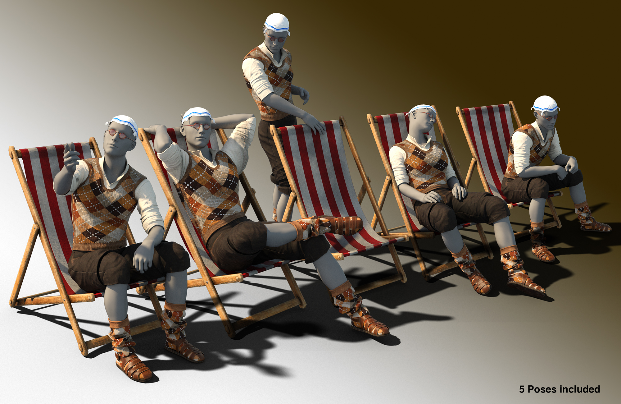 On The Beach (60s) Outfit for Genesis 8 Male(s) On The Beach (60s) Outfit for Genesis 8 Male(s) by: Meshitup, 3D Models by Daz 3D