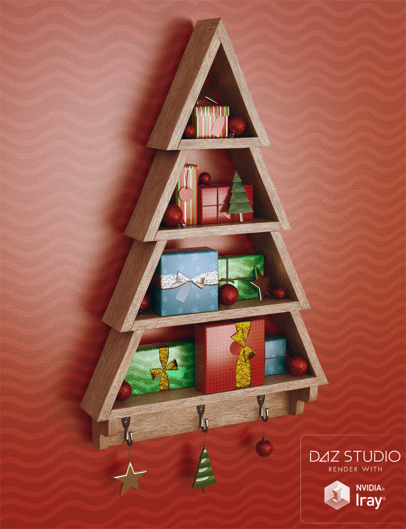 Little Seasonal Shelf by: ForbiddenWhispersDavid Brinnen, 3D Models by Daz 3D