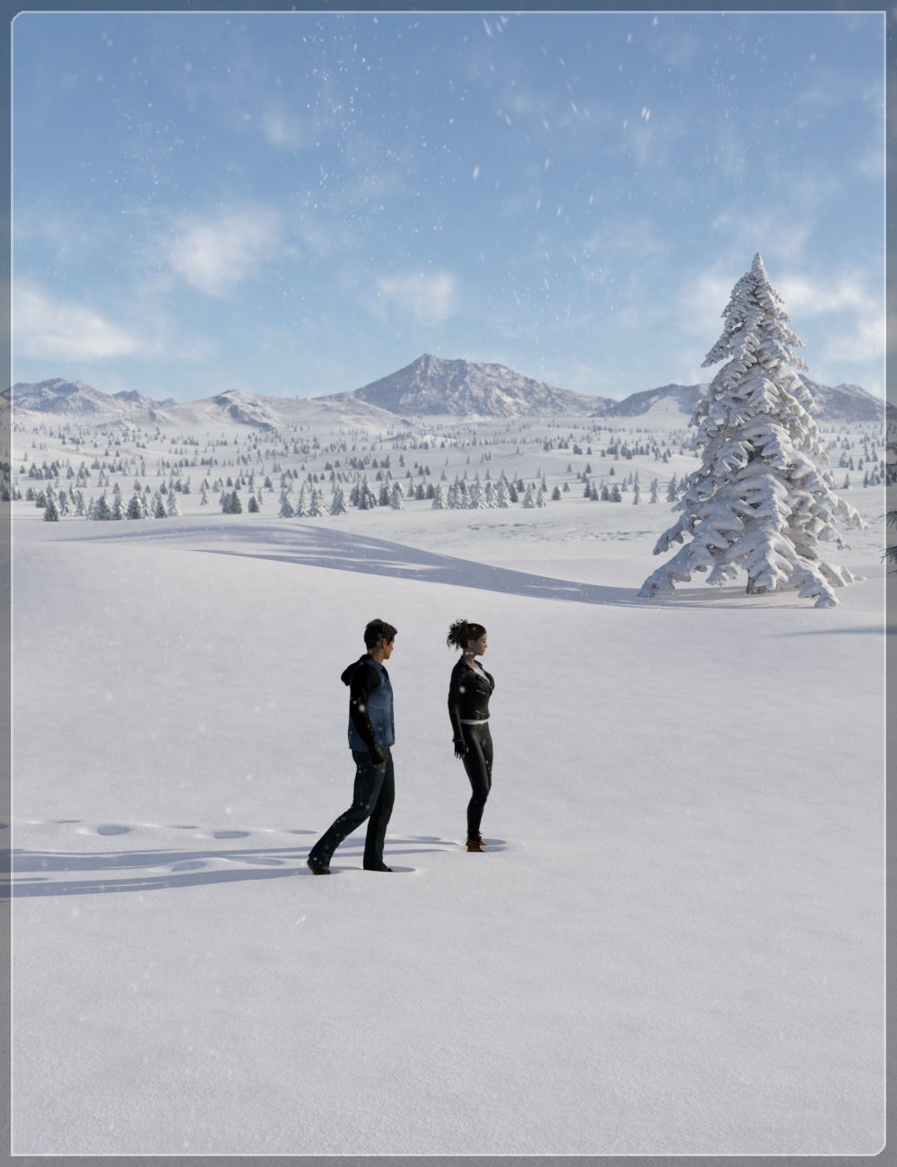 Easy Environments: Winter II by: Flipmode, 3D Models by Daz 3D