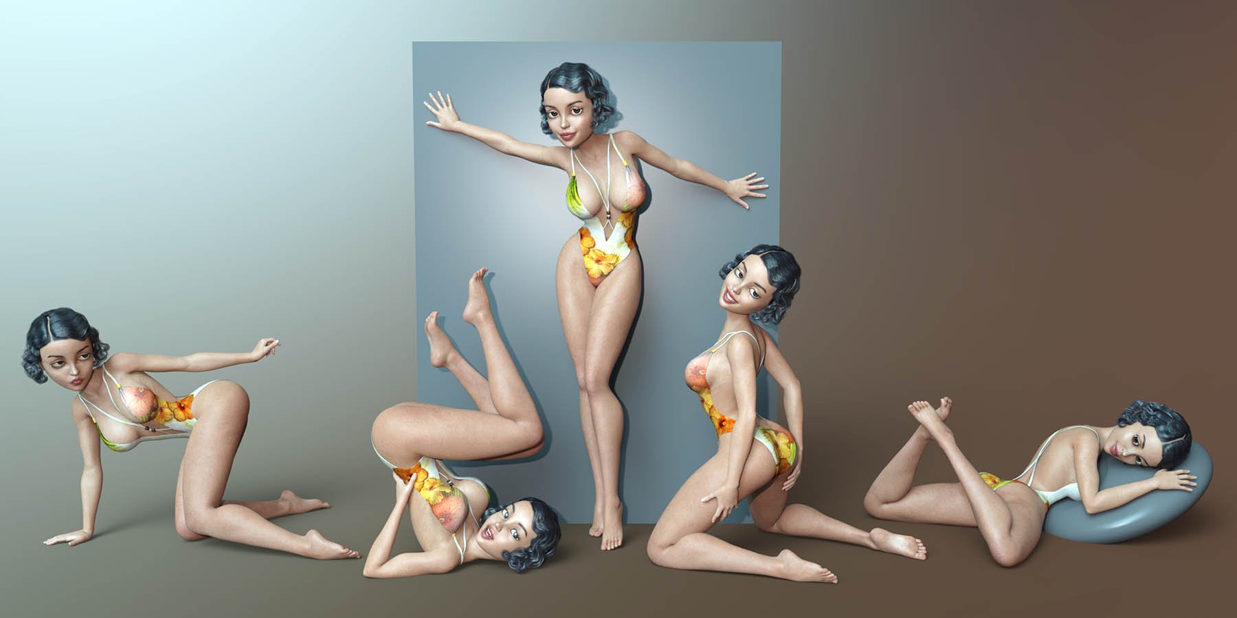 Playful Pin-up Poses and Expressions for Genesis 8 Female(s) Playful Pin-up Poses and Expressions for Genesis 8 Female(s) by: Capsces Digital Ink, 3D Models by Daz 3D
