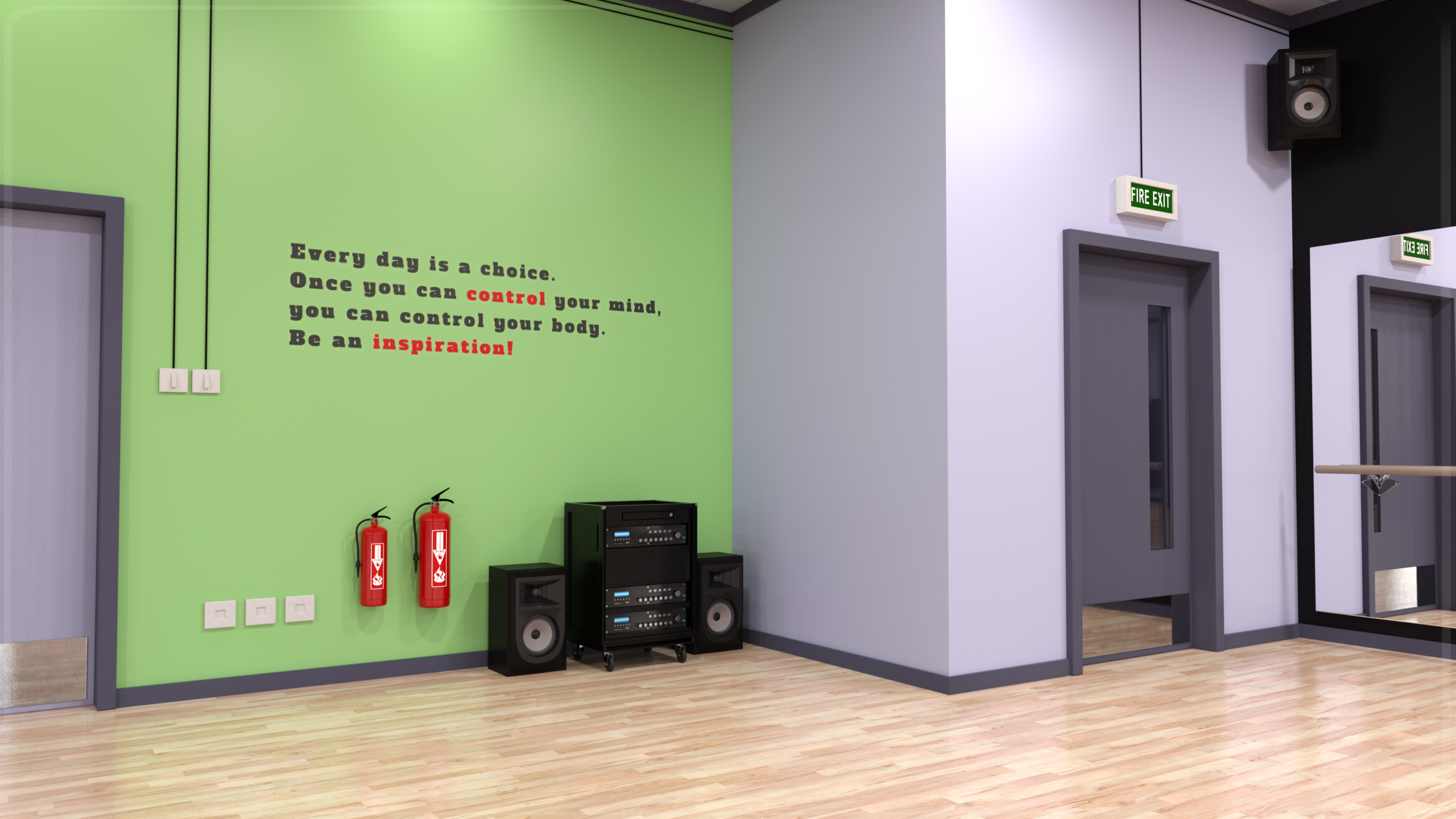 Z Fitness Studio Environment by: Zeddicuss, 3D Models by Daz 3D
