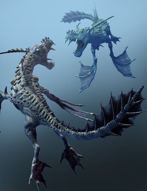 Water Dragon by: , 3D Models by Daz 3D