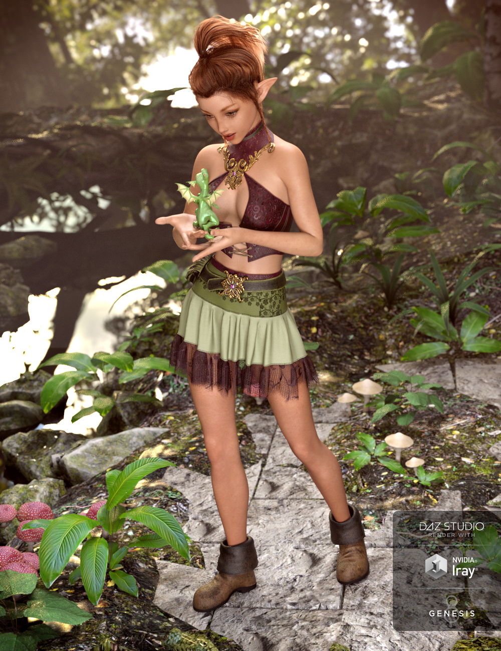 dForce Spellbound Outfit Textures by: Moonscape GraphicsSade, 3D Models by Daz 3D