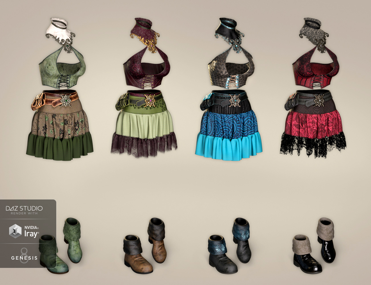 dForce Spellbound Outfit Textures dForce Spellbound Outfit Textures by: Moonscape GraphicsSade, 3D Models by Daz 3D