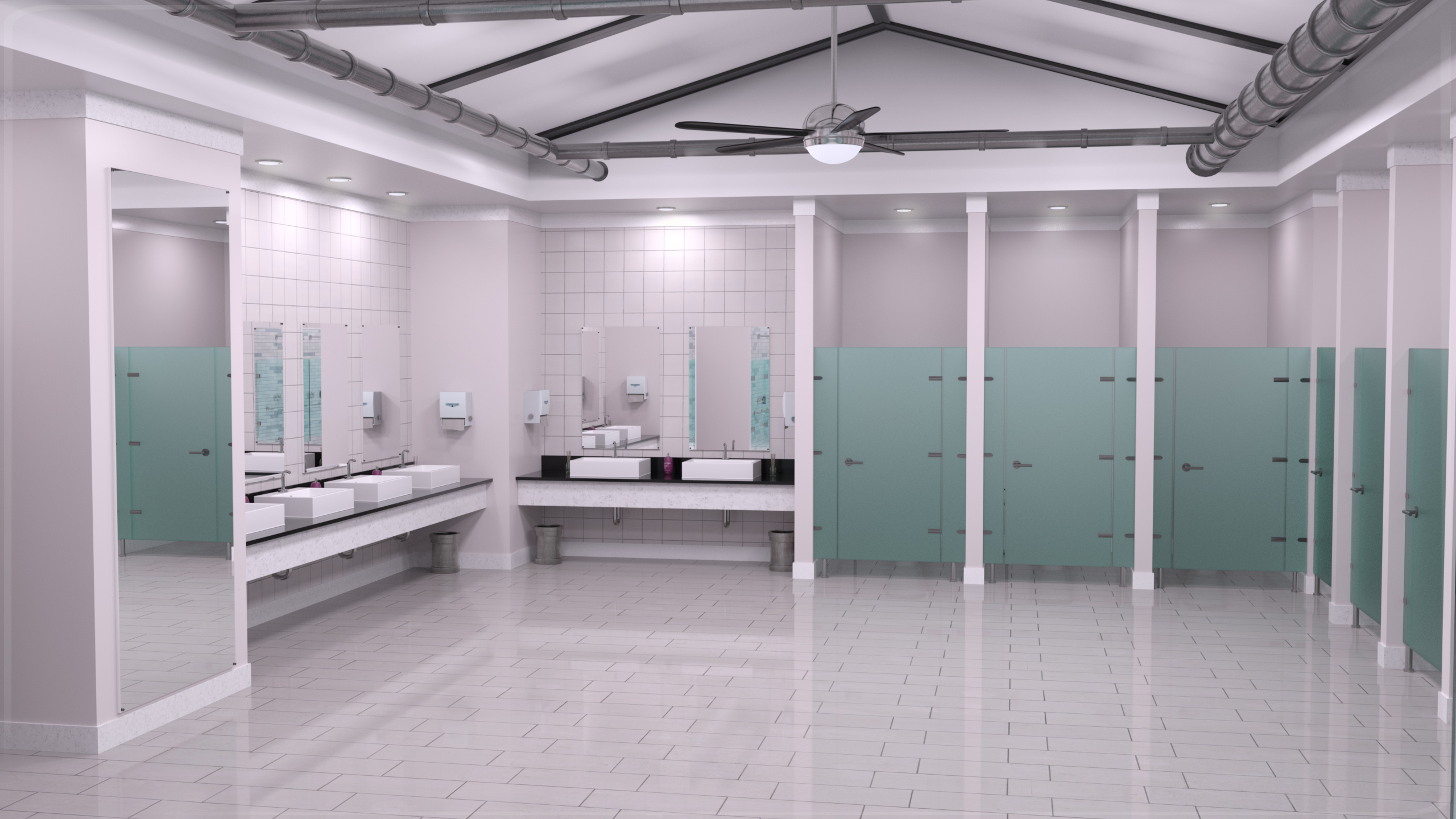 Z Shower and Lavatory Environment by: Zeddicuss, 3D Models by Daz 3D
