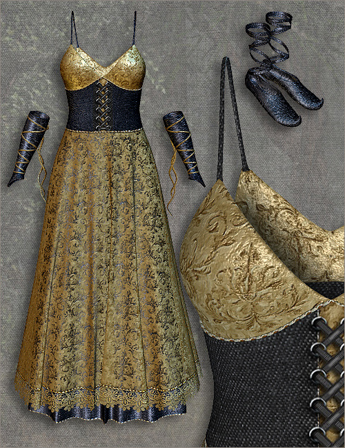 V4 Fairy Gown by: Lady LittlefoxSarsa, 3D Models by Daz 3D