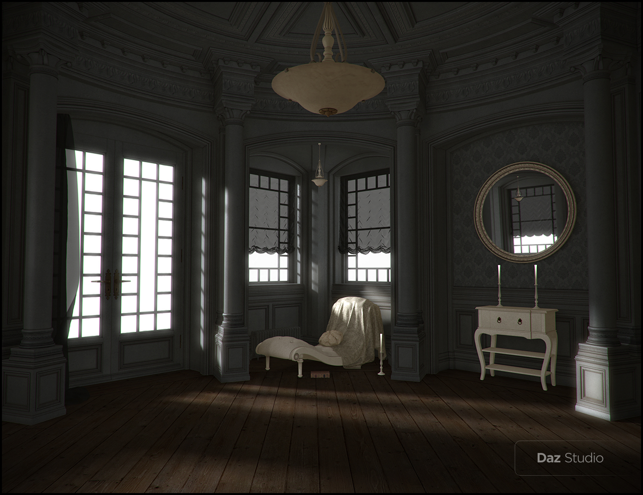Neoclassical for Rural Chateau I - III by: Jack Tomalin, 3D Models by Daz 3D