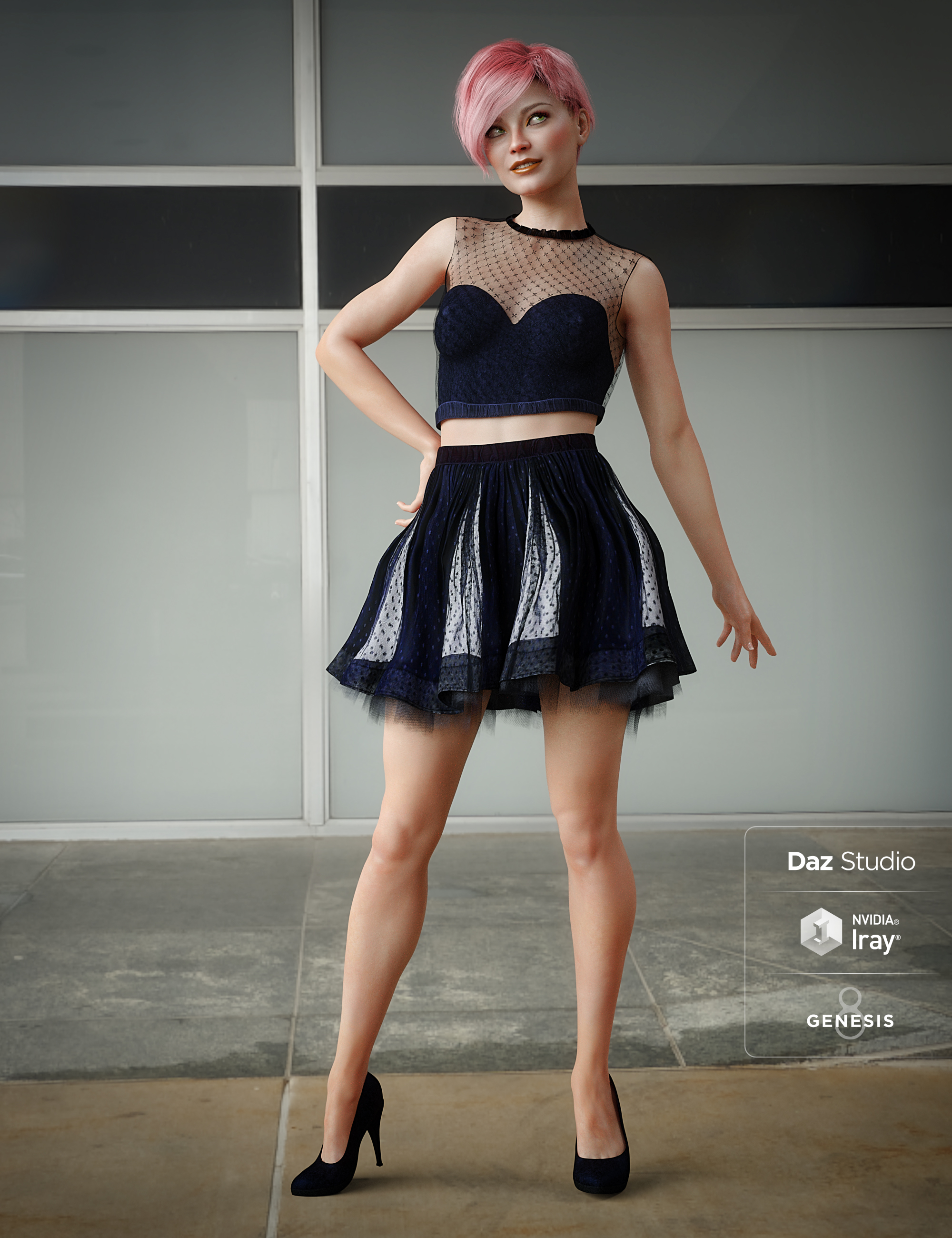 Goth Girl by: Sarsa, 3D Models by Daz 3D