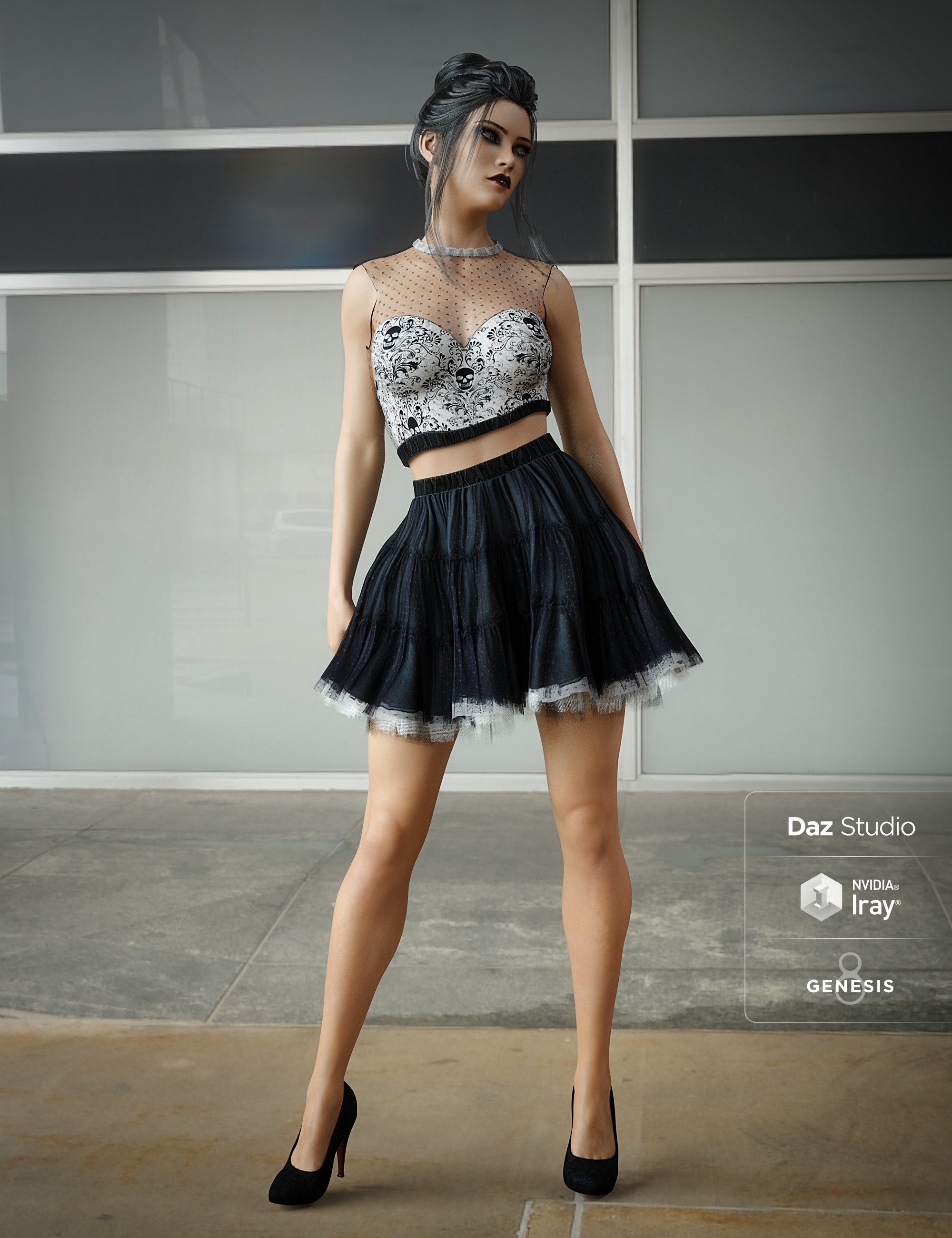 Goth Girl by: Sarsa, 3D Models by Daz 3D