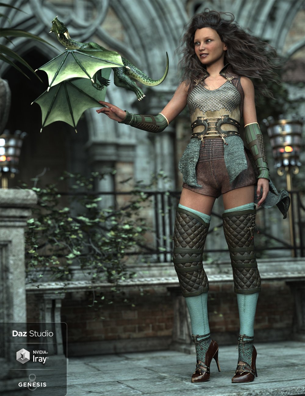 dForce Wind Guardian Outfit for Genesis 8 Female(s) by: Barbara BrundonMoonscape GraphicsUmblefugly, 3D Models by Daz 3D