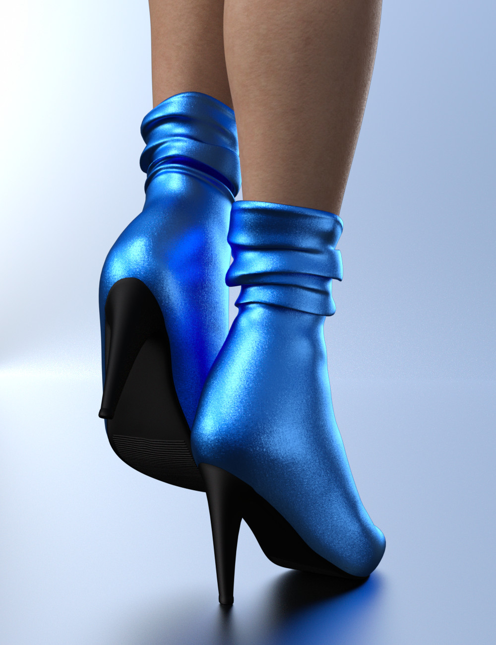 Pulled Down Boots for Genesis 8 Female(s) by: Maralyn, 3D Models by Daz 3D