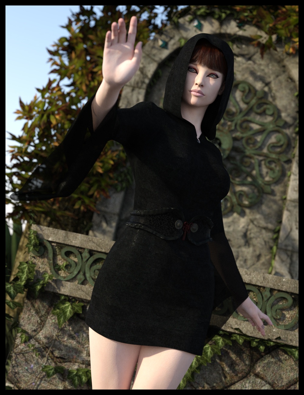 dForce The Latest Witch for Genesis 8 Female by: Nathy Design, 3D Models by Daz 3D