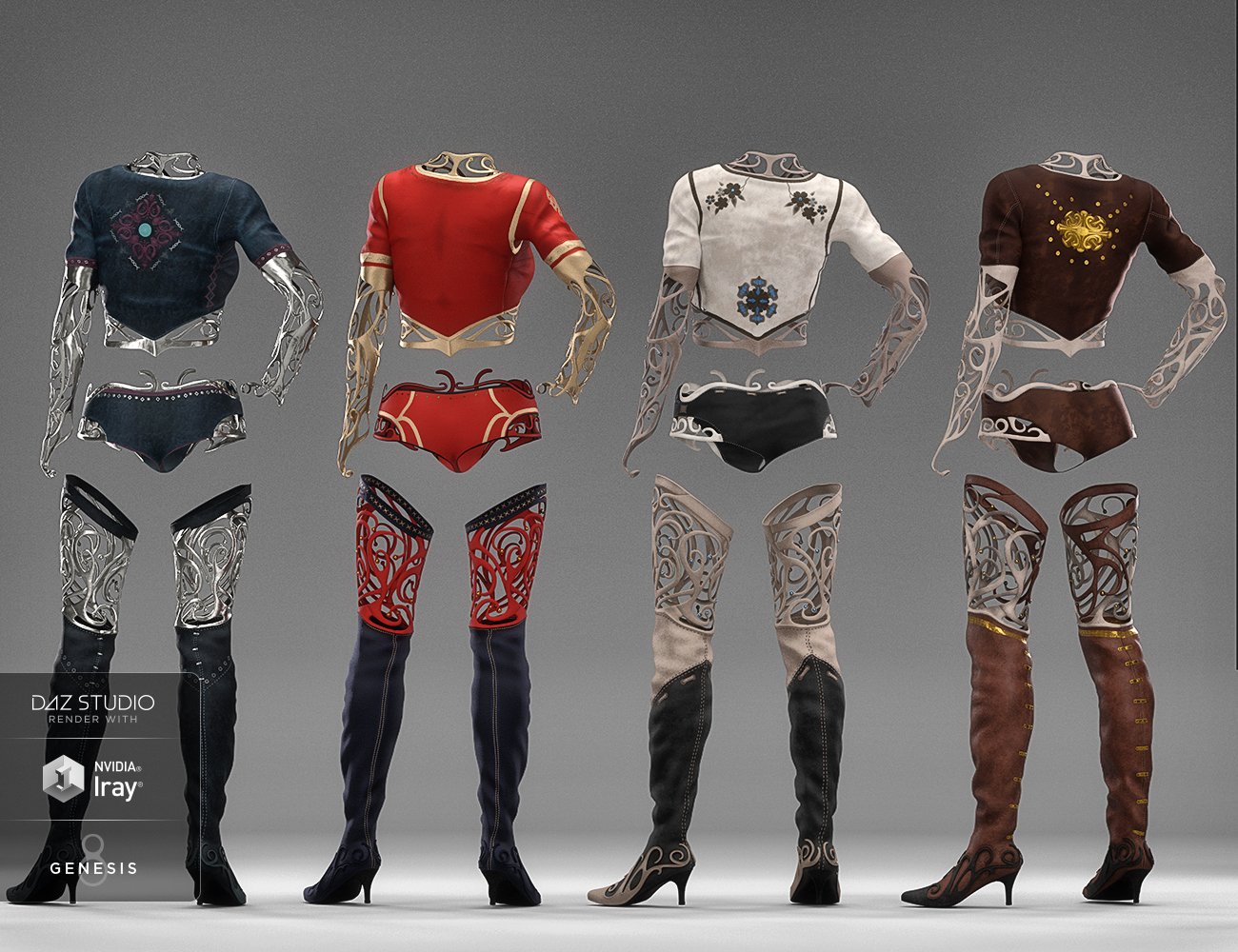 Willow Night Outfit Textures Willow Night Outfit Textures by: Mely3D, 3D Models by Daz 3D