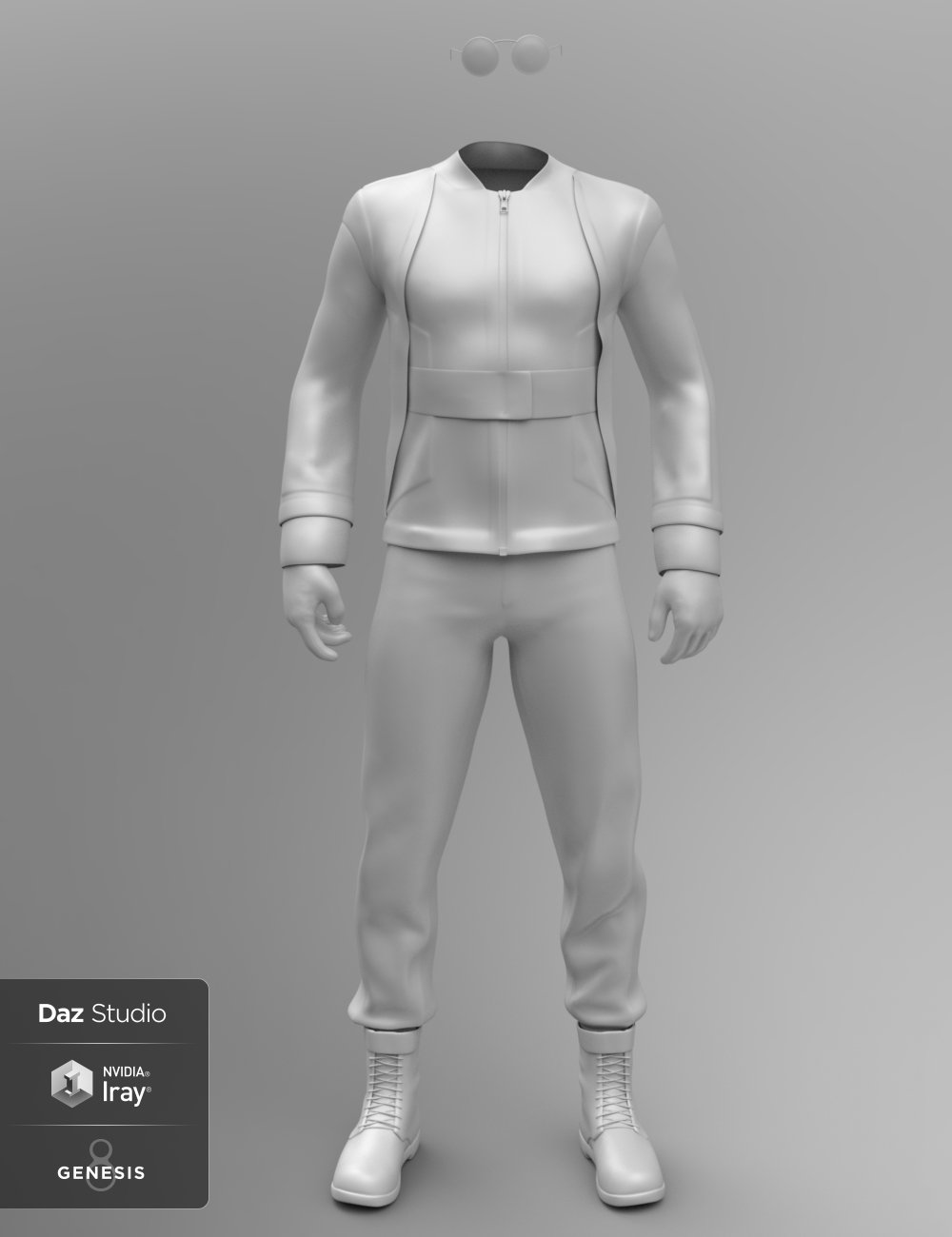 Intergalactic Spy Outfit for Genesis 8 Male(s) by: Nikisatez, 3D Models by Daz 3D