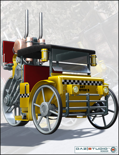 Steam Cab-Taxi by: , 3D Models by Daz 3D
