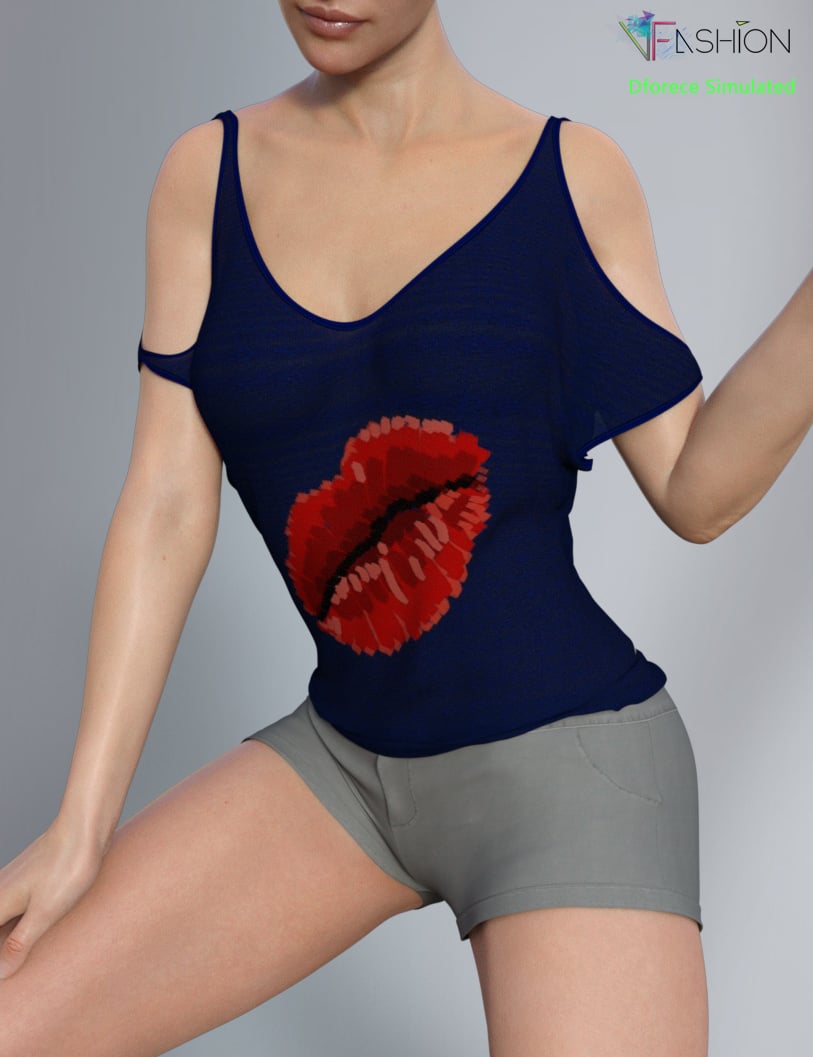 dForce VFashion Cold Shoulder Shirt and Shorts for Genesis 8 Female(s) dForce VFashion Cold Shoulder Shirt and Shorts for Genesis 8 Female(s) by: HongZhuang, 3D Models by Daz 3D