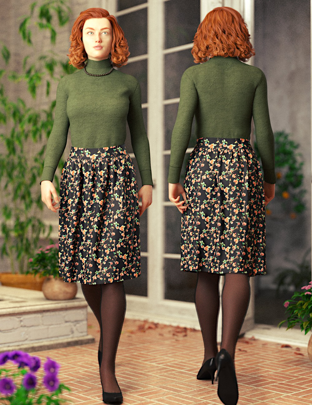 dForce Margita Outfit for Genesis 8 Female(s) by: Toyen, 3D Models by Daz 3D