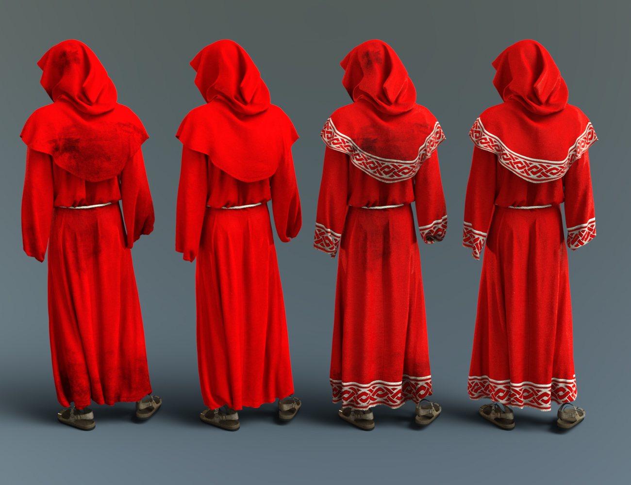 Many Monks Many Monks by: Sarsa, 3D Models by Daz 3D