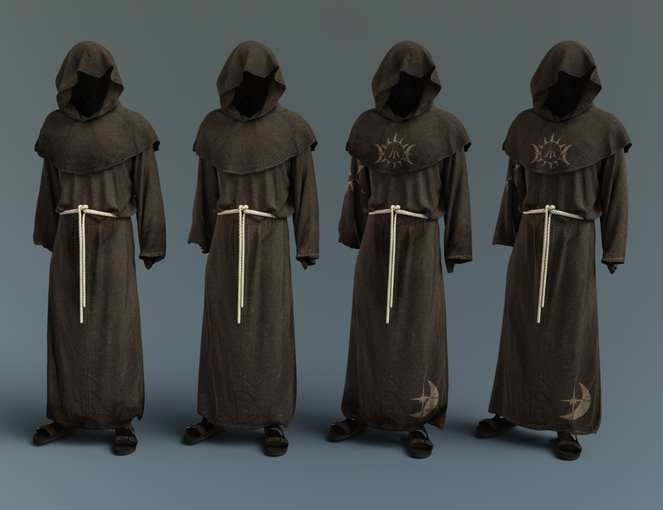 Many Monks | Daz 3D