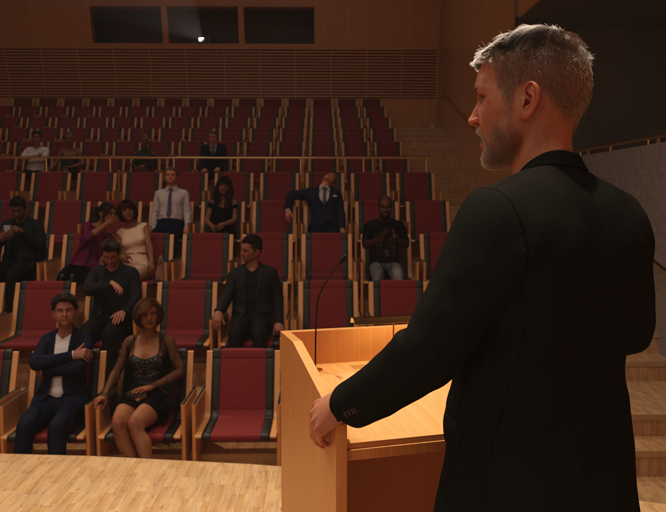 Recital Hall and Auditorium by: Protozoon, 3D Models by Daz 3D