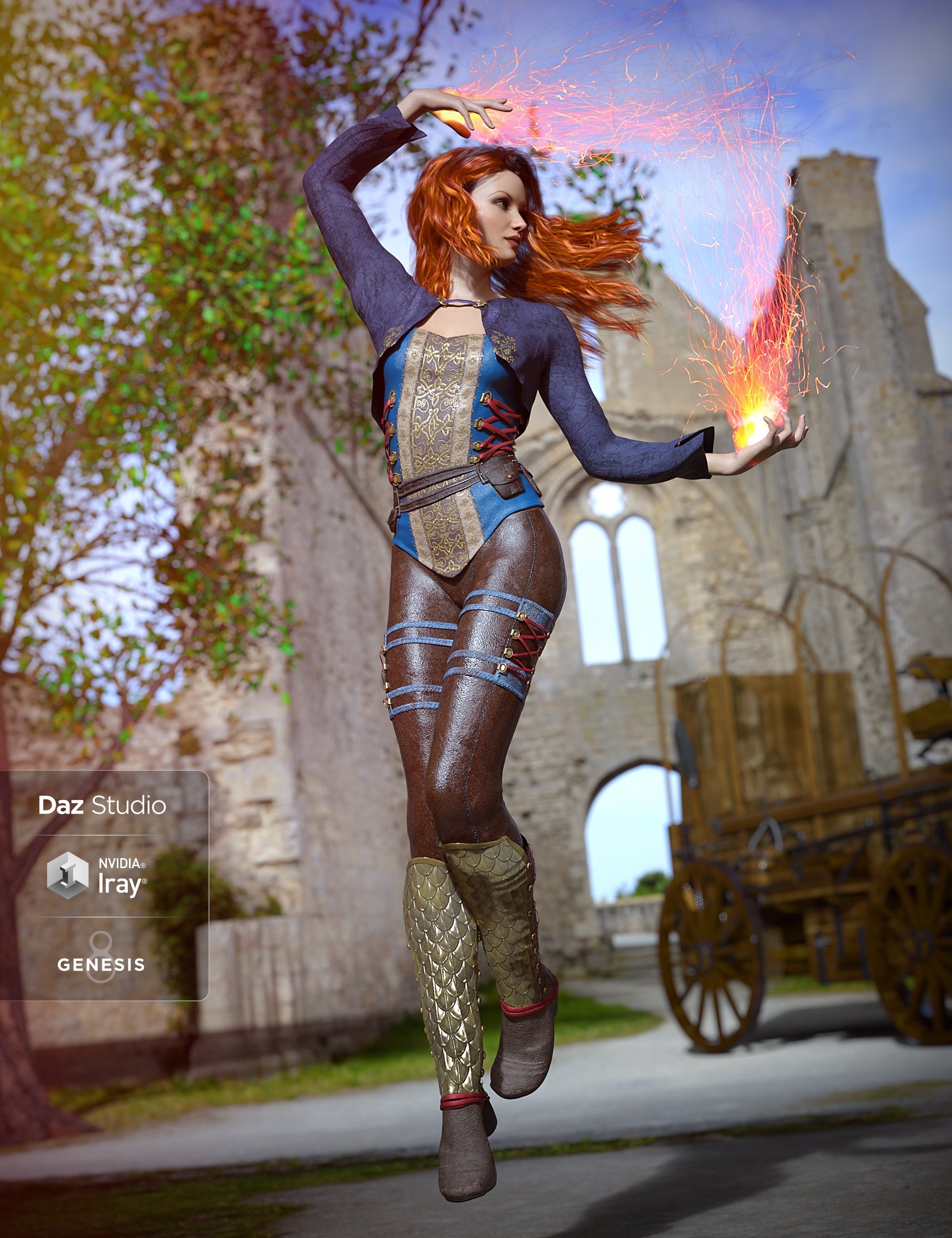 Soul Keeper Outfit for Genesis 8 Female(s) by: Barbara BrundonMoonscape GraphicsSadeUmblefugly, 3D Models by Daz 3D