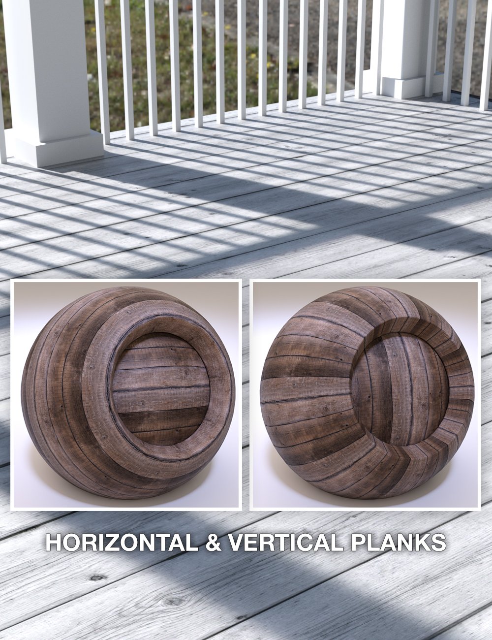 Wooden Planks - Iray Shaders by: Dimidrol, 3D Models by Daz 3D
