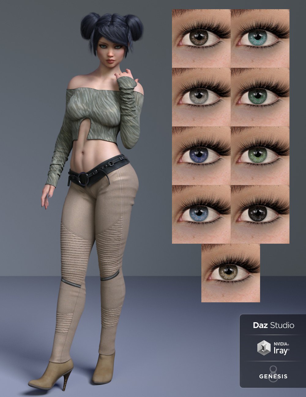 Danae HD for Genesis 8 Female by: Belladona, 3D Models by Daz 3D