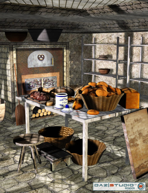 Old Bakery Expansion by: Nouschka Design, 3D Models by Daz 3D