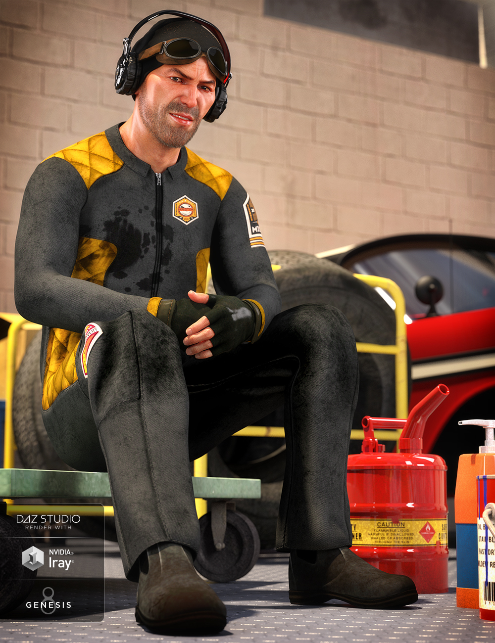 dForce Coveralls and Tools for Genesis 8 Male(s) by: Anna BenjaminNikisatez, 3D Models by Daz 3D