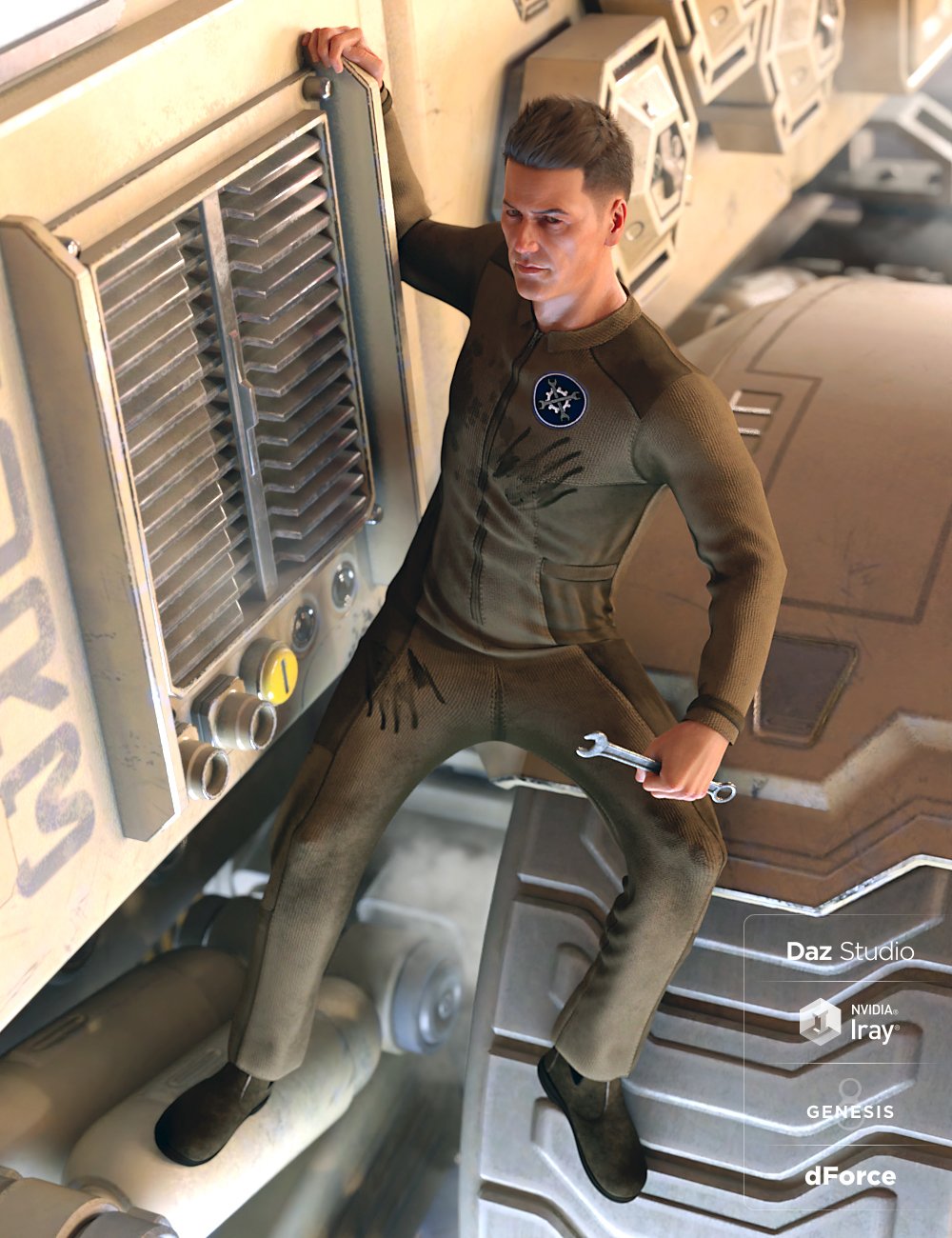 dForce Coveralls and Tools Textures dForce Coveralls and Tools Textures by: Anna Benjamin, 3D Models by Daz 3D