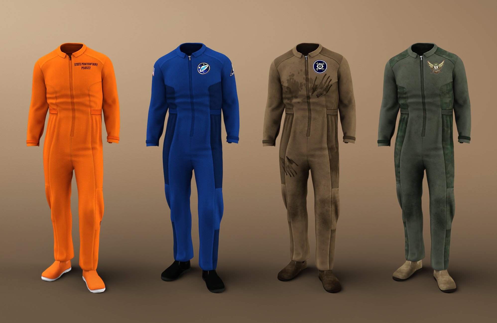 dForce Coveralls and Tools Textures by: Anna Benjamin, 3D Models by Daz 3D