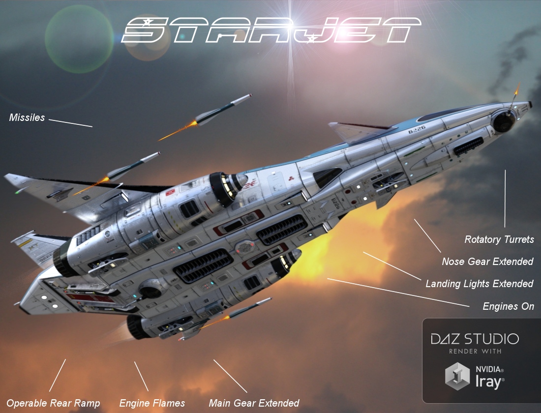 StarJet by: Kibarreto, 3D Models by Daz 3D