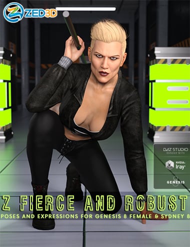 Z Fierce and Robust Poses and Expressions for Genesis 8 Female and Sydney 8 Z Fierce and Robust Poses and Expressions for Genesis 8 Female and Sydney 8 by: Zeddicuss, 3D Models by Daz 3D