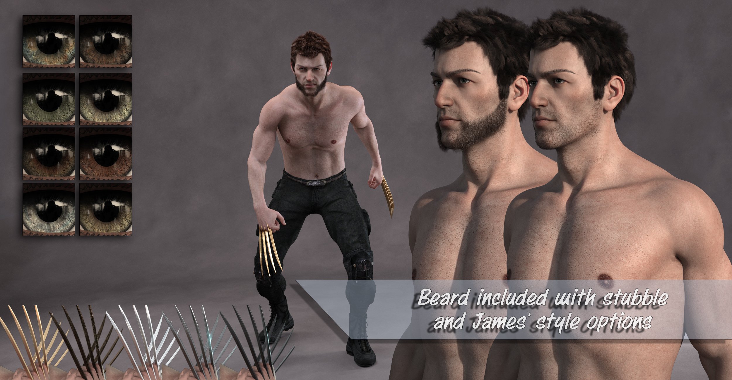 James for Christian 8 by: SR3, 3D Models by Daz 3D