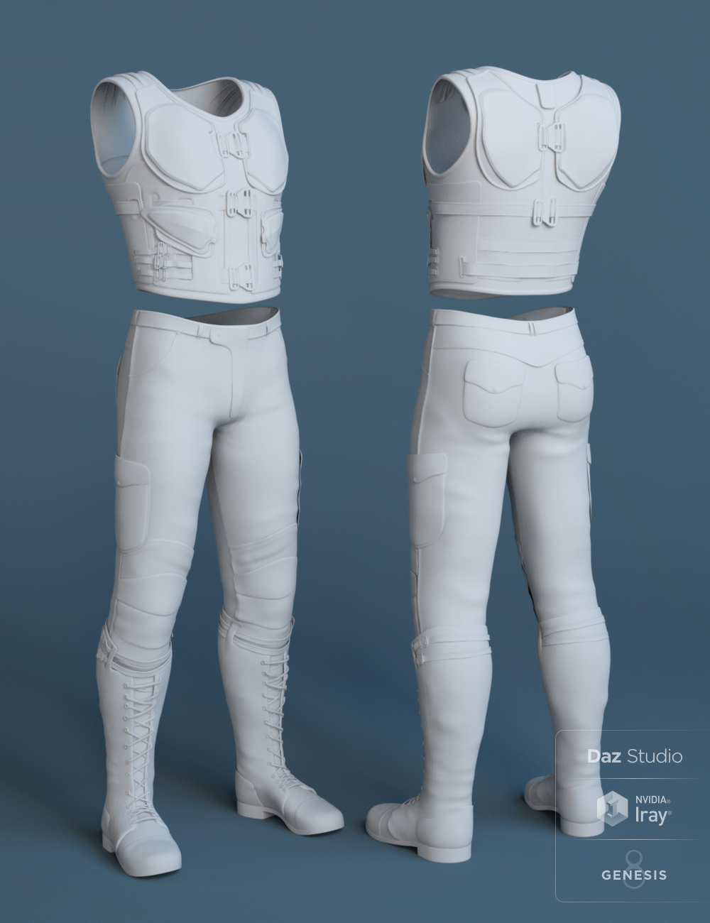 Alliance Defense Outfit for Genesis 8 Male(s) by: Barbara BrundonMoonscape GraphicsSadeUmblefugly, 3D Models by Daz 3D