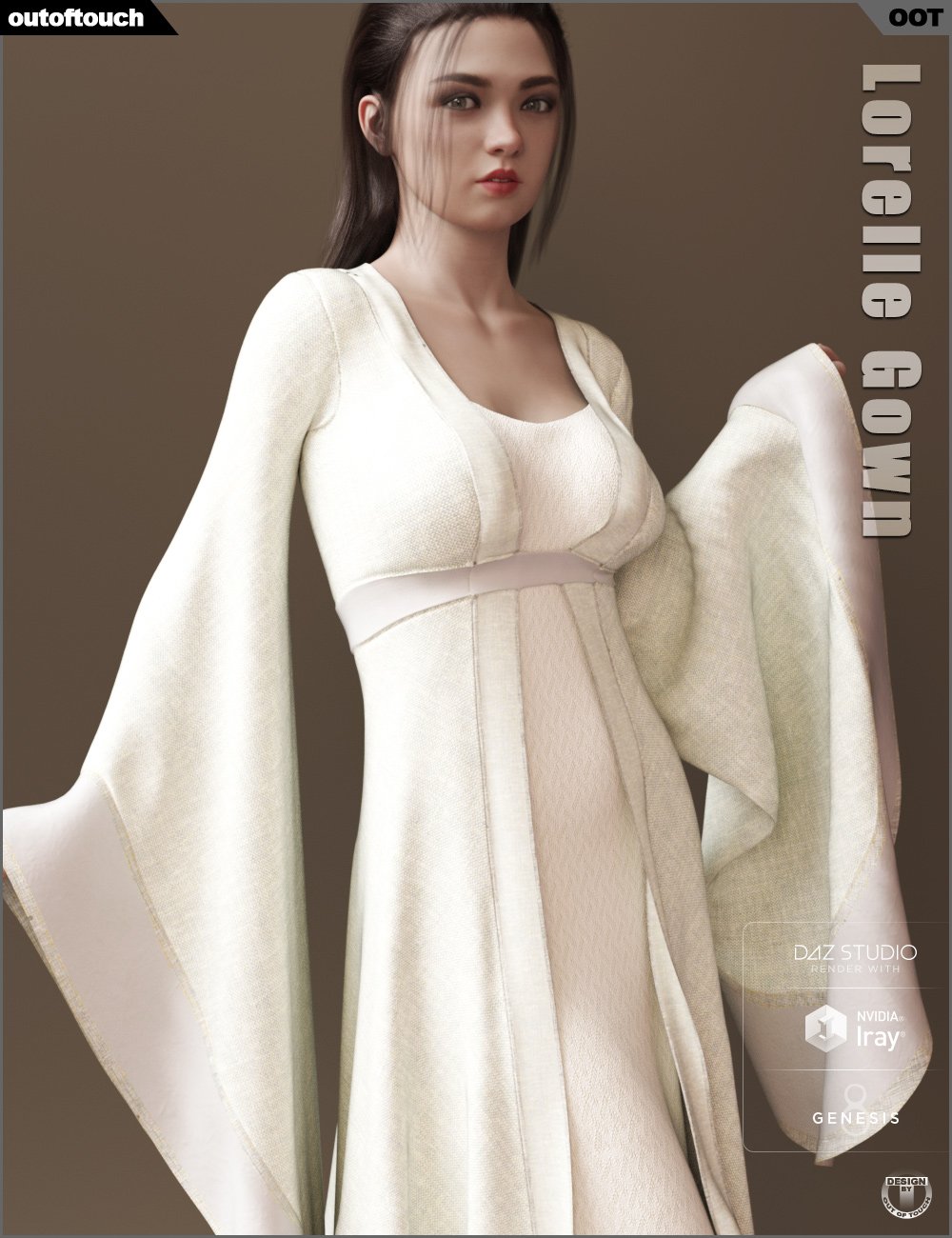 dForce Lorelle Gown dForce Lorelle Gown by: outoftouch, 3D Models by Daz 3D