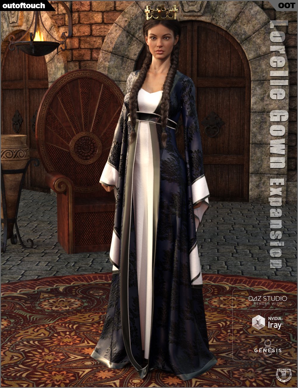 dForce Lorelle Gown Texture Expansion dForce Lorelle Gown Texture Expansion by: outoftouch, 3D Models by Daz 3D